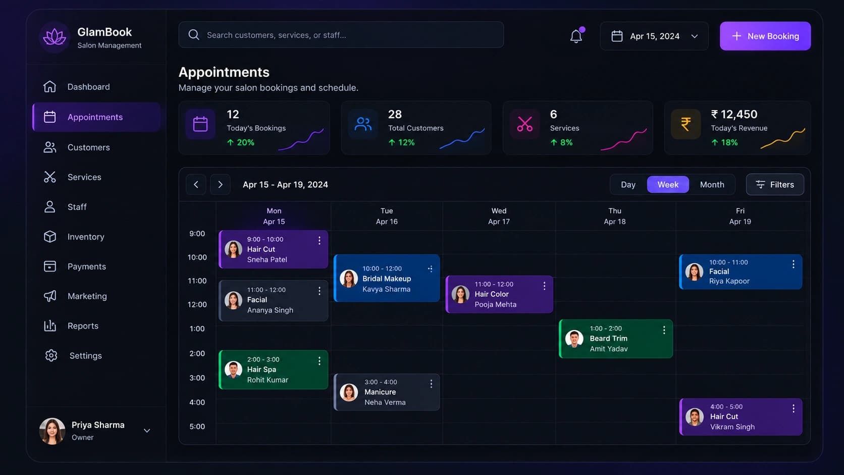 Salon Booking Platform screenshot